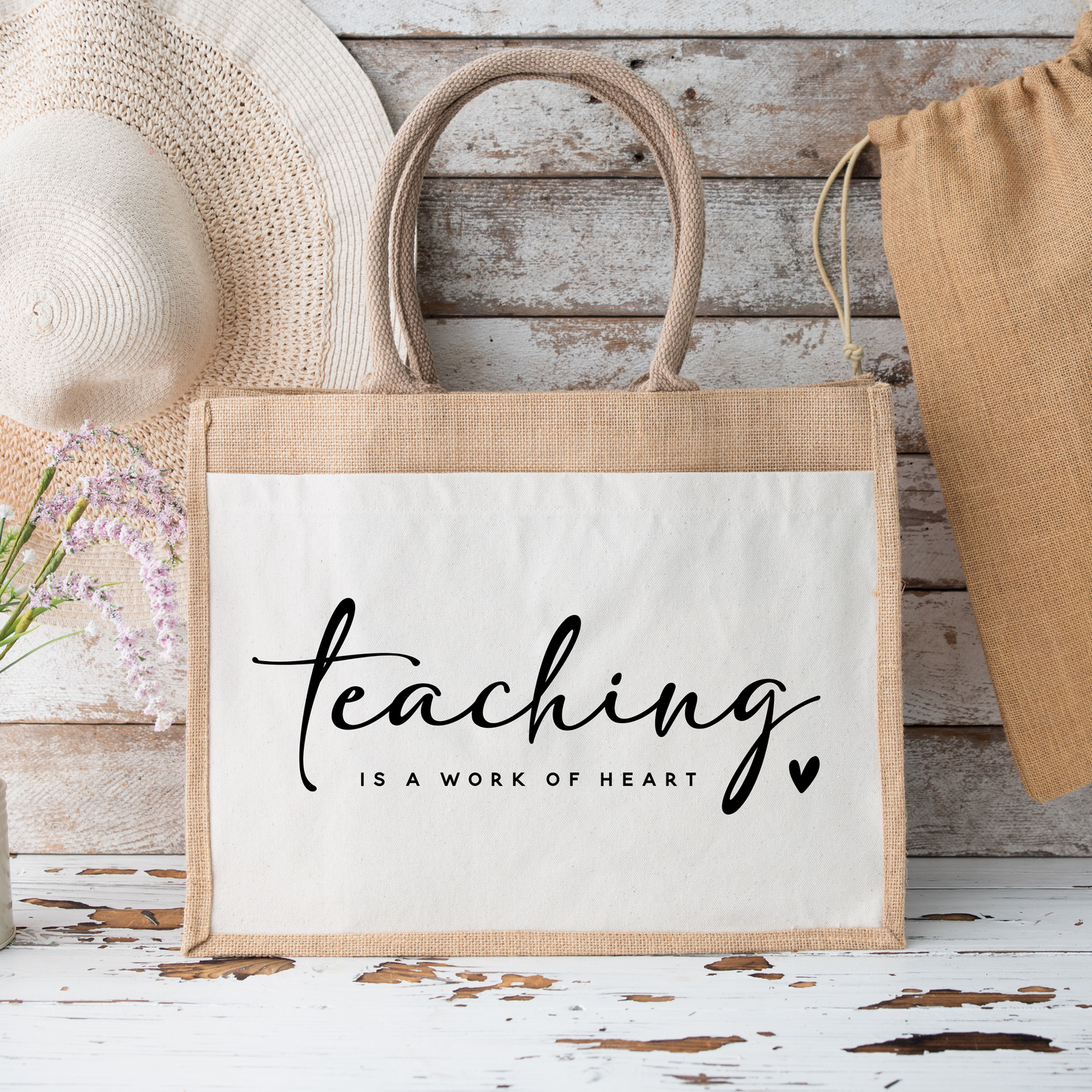Jutetasche "TEACHING" - NiJeKra