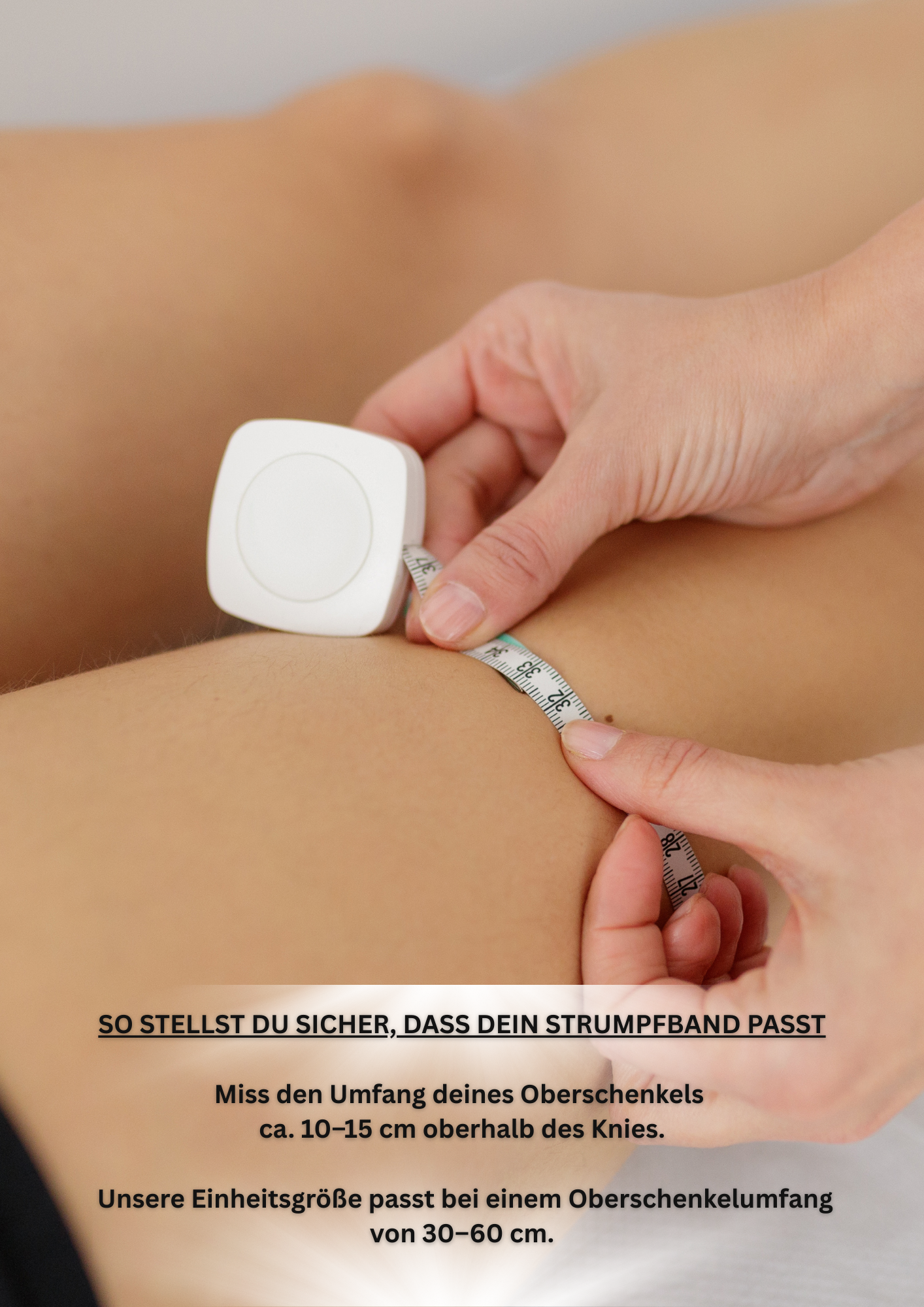 personalisiertes Strumpfband - "SANFTE TREUE"