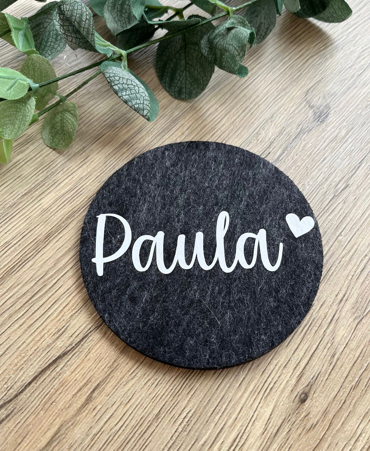 2er / 6er / 10 er Set - Personalisierte Filzuntersetzer - NiJeKra
