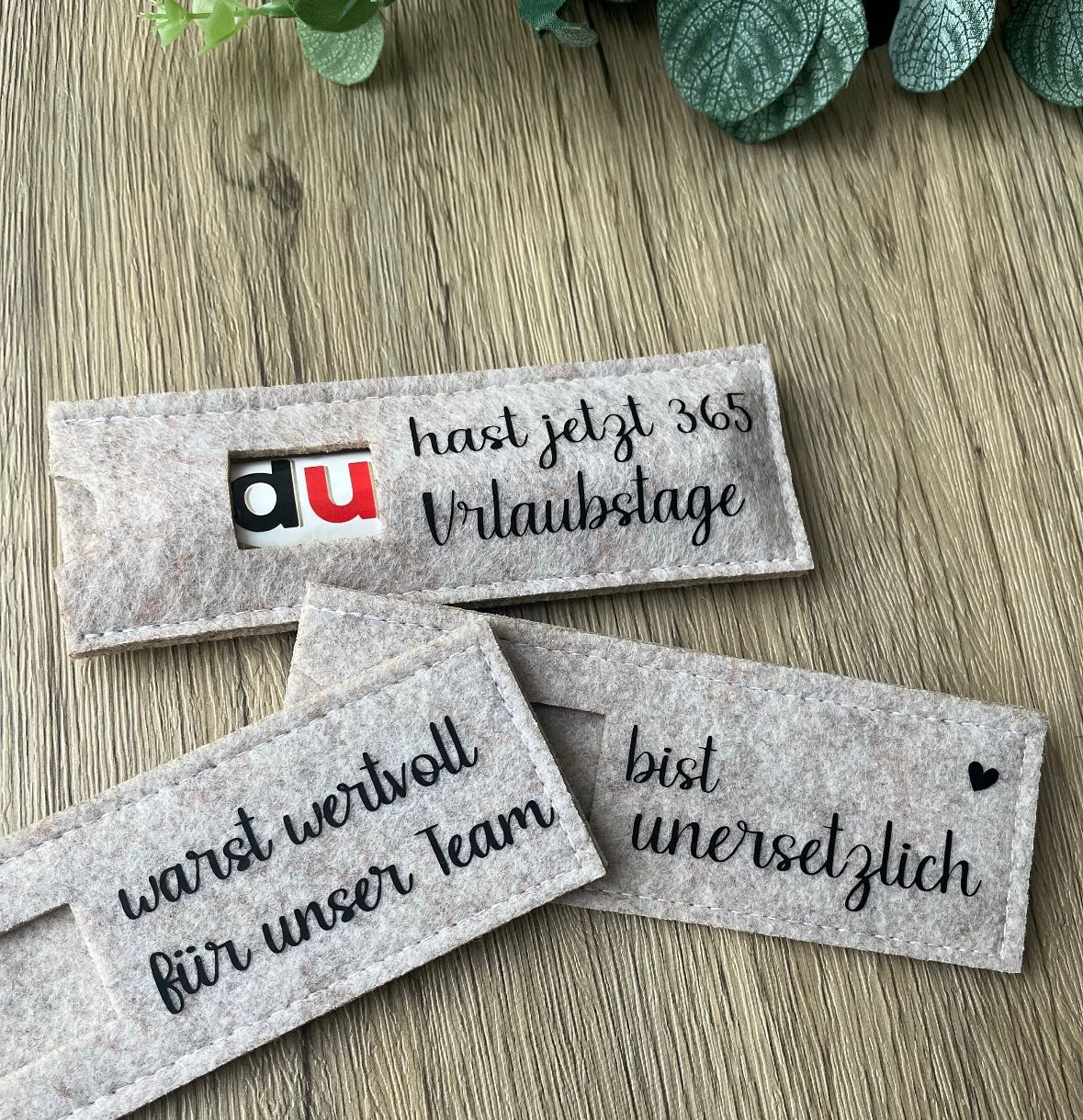 Filzhüllen für Schokoriegel "RENTE" - NiJeKra