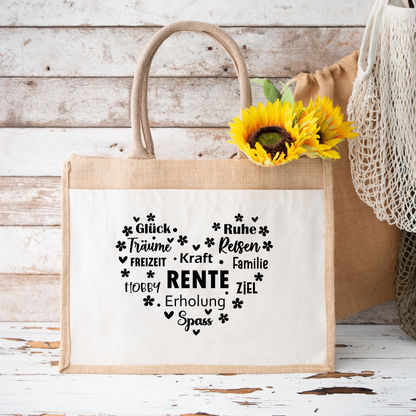 Jutetasche "RENTE" - NiJeKra