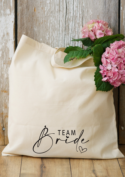 Baumwolltasche "TEAM BRIDE" - NiJeKra