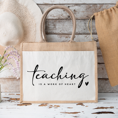 Jutetasche "TEACHING" - NiJeKra