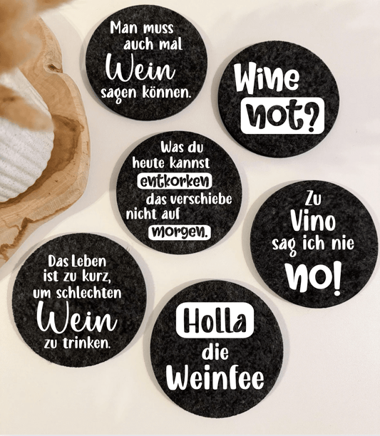 6er Set Weinuntersetzer - NiJeKra