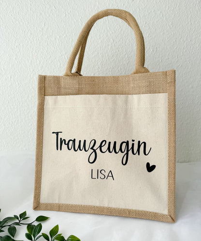 Jutetasche "Hochzeit 2" - NiJeKra