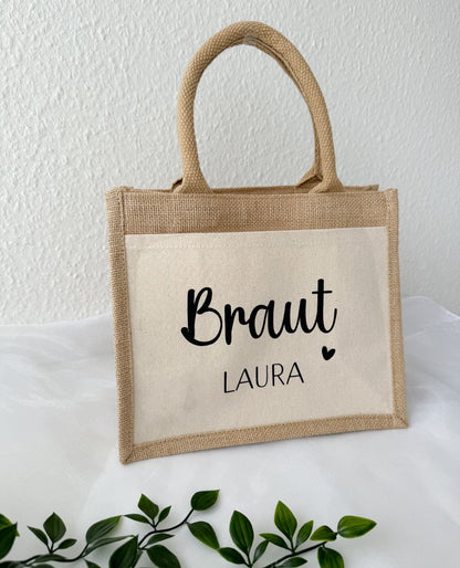 Jutetasche "Hochzeit 2" - NiJeKra