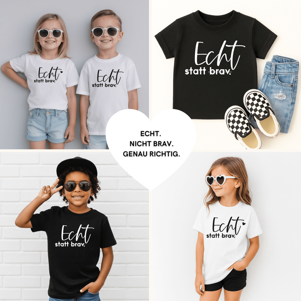 Echt statt brav – Statement T-Shirt - NiJeKra