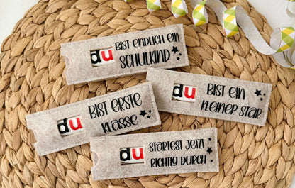 Filzhüllen für Schokoriegel "EINSCHULUNG" - NiJeKra