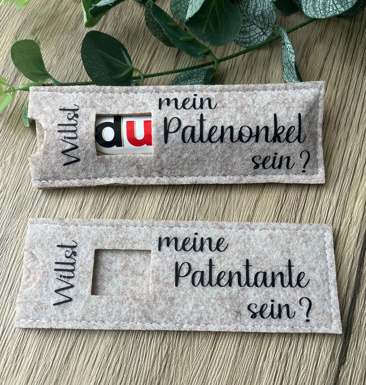 Filzhüllen für Schokoriegel "PATEN" - NiJeKra