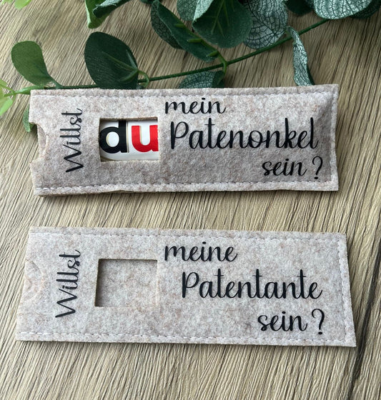 Filzhüllen für Schokoriegel "PATEN" - NiJeKra
