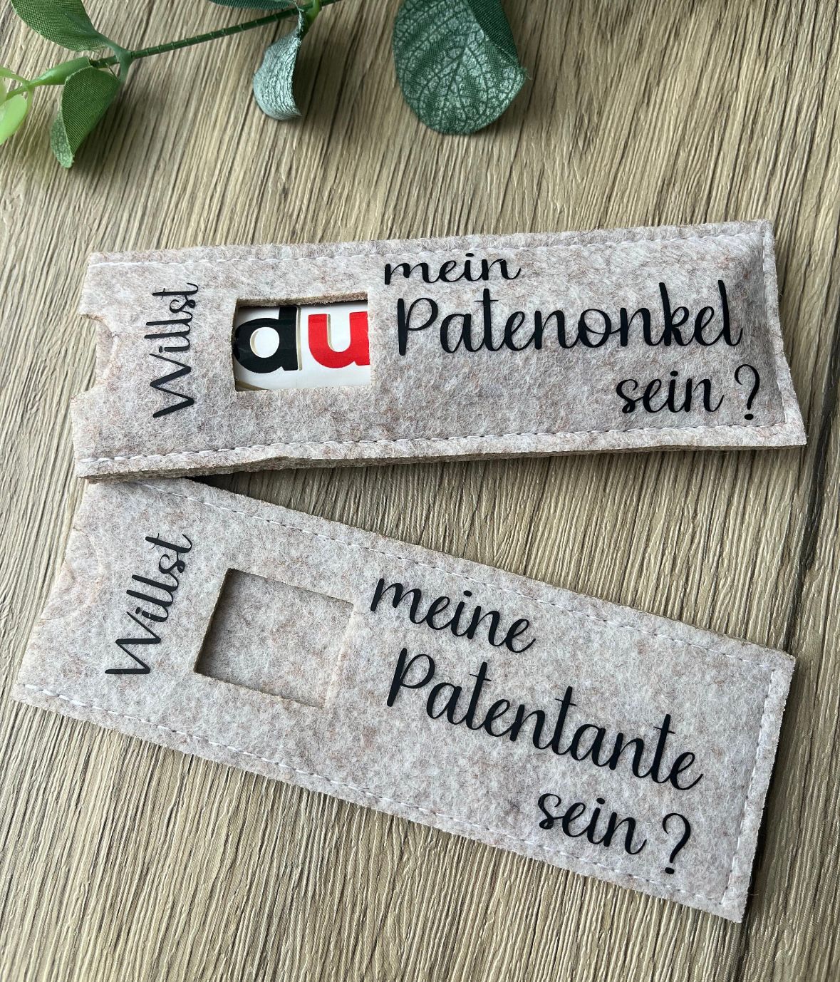 Filzhüllen für Schokoriegel "PATEN" - NiJeKra