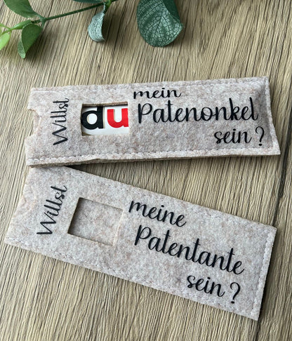 Filzhüllen für Schokoriegel "PATEN" - NiJeKra