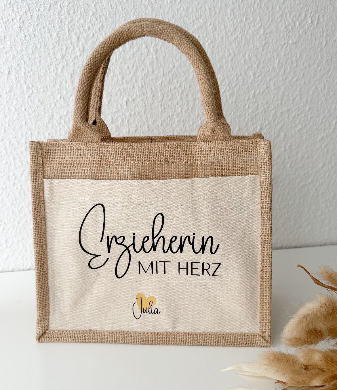 Jutetasche "BERUFE MIT HERZ" - NiJeKra