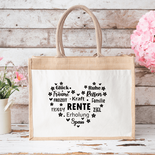 Jutetasche "RENTE" - NiJeKra