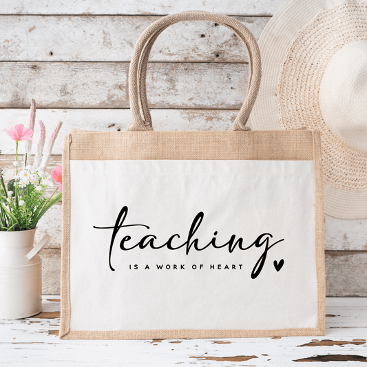Jutetasche "TEACHING" - NiJeKra