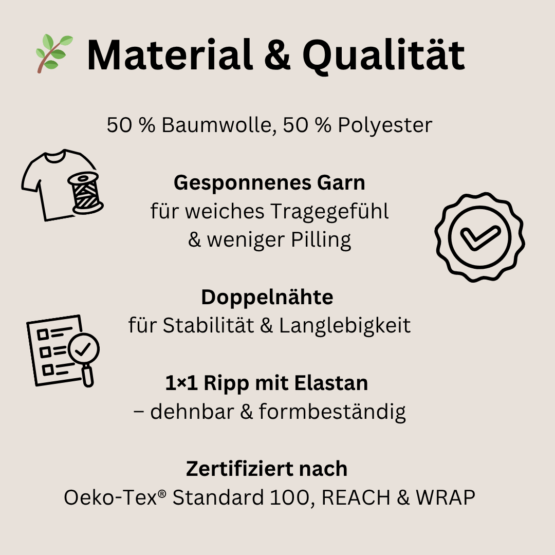 Statement - Sweatshirt für Kinder „Kind statt Konzept“ - NiJeKra